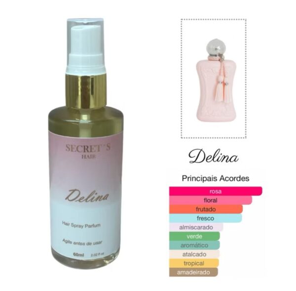 Perfume para cabelo Delina