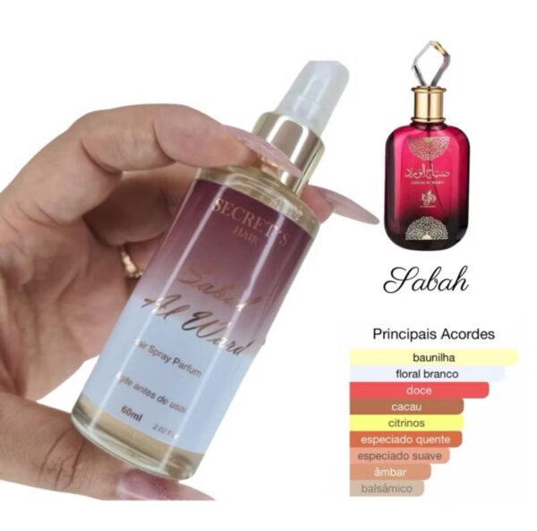 Perfume para cabelo Tabat