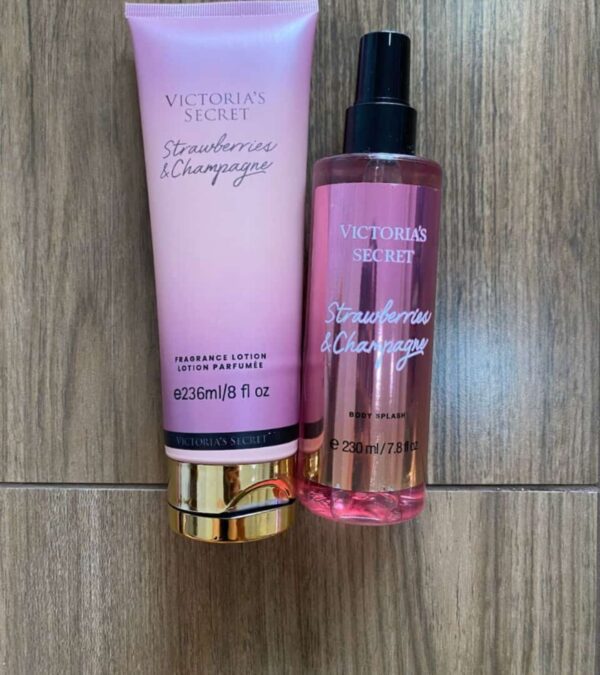 Body splash + creme hidratante Strawberry & Champagne